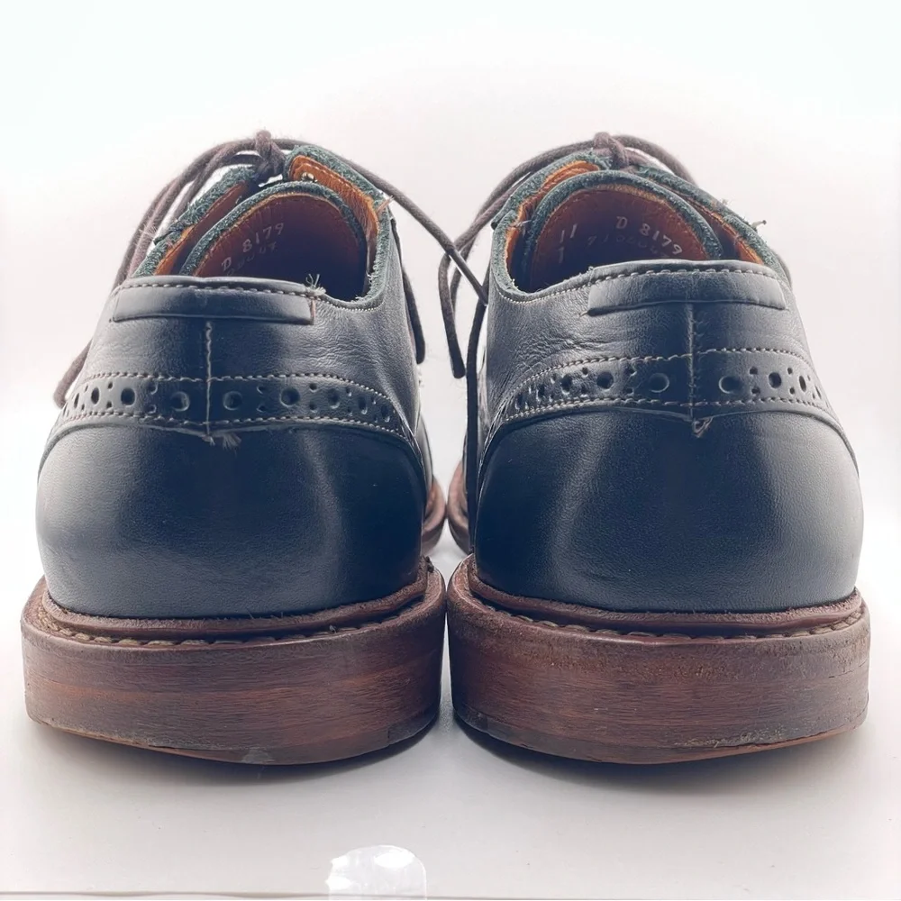 Allen Edmonds Bainbridge Mens Black Leather Oxfords Size 11